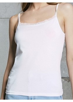 Sinsay - Bawełniany top - biały ze sklepu Sinsay w kategorii Bluzki damskie - zdjęcie 187528496