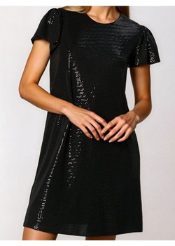 Sinsay - Sukienka mini z połyskującymi aplikacjami - czarny ze sklepu Sinsay w kategorii Sukienki - zdjęcie 187528537