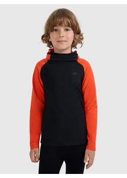 Chłopięca bielizna termiczna (góra) 4F 4FJRAW25UBRUM114 - czarna ze sklepu Sportstylestory.com w kategorii Bielizna termoaktywna - zdjęcie 187528585