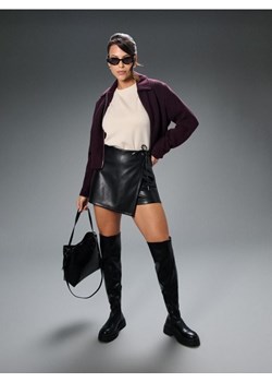 Sinsay - Kozaki muszkieterki z imitacji skóry - czarny ze sklepu Sinsay w kategorii Kozaki damskie - zdjęcie 187530166