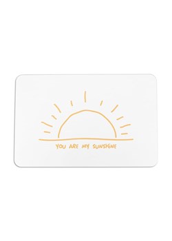 Artsy Dywanik łazienkowy &quot;You are my sunshine&quot; w kolorze białym - 60 x 39 cm ze sklepu Limango Polska w kategorii Akcesoria łazienkowe - zdjęcie 187530409