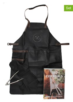 HIDE &amp; STITCHES 4-częściowy zestaw &quot;Barbecue&quot; w kolorze czarnym do grillowania ze sklepu Limango Polska w kategorii Akcesoria kuchenne - zdjęcie 187530595