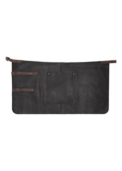 HIDE &amp; STITCHES Skórzany fartuch w kolorze czarnym do grilowania - 38 x 70 x 0,5 cm ze sklepu Limango Polska w kategorii Akcesoria kuchenne - zdjęcie 187530687