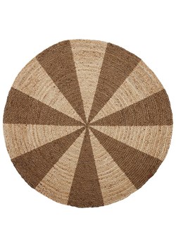 OYOY living design Dywan w kolorze brązowo-beżowym - Ø 120 cm ze sklepu Limango Polska w kategorii Dywany - zdjęcie 187530745