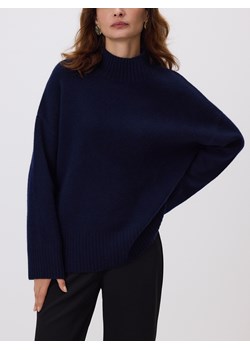 Reserved - Wełniany sweter - granatowy ze sklepu Reserved w kategorii Swetry damskie - zdjęcie 187530975