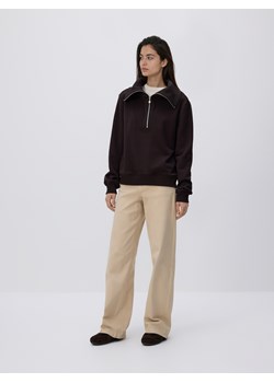 Reserved - Bluza z wysokim golfem - ciemnobrązowy ze sklepu Reserved w kategorii Bluzy damskie - zdjęcie 187531065