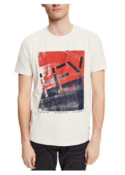 ESPRIT T-shirt w kolorze jasnobeżowym ze sklepu Limango Polska w kategorii T-shirty męskie - zdjęcie 187531169