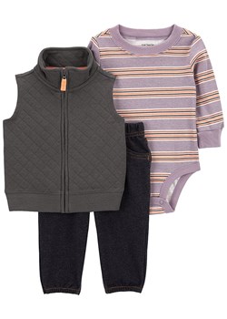 carter&apos;s 3-częściowy zestaw w kolorze antracytowo-szarym ze wzorem ze sklepu Limango Polska w kategorii Odzież dla niemowląt - zdjęcie 187531255