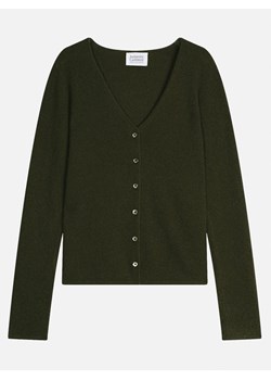 AUTHENTIC CASHMERE Kaszmirowy kardigan &quot;Chalais&quot; w kolorze ciemnozielonym ze sklepu Limango Polska w kategorii Swetry damskie - zdjęcie 187531559