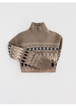 Reserved - Wełniany sweter - wielobarwny ze sklepu Reserved w kategorii Swetry damskie - zdjęcie 187532588