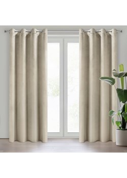 ZASŁONA GOTOWA MELANIE 140 X 250 CM JASNOBEŻOWY ze sklepu lenaodniemowlakadoszkolniaka.pl w kategorii Zasłony - zdjęcie 187532898