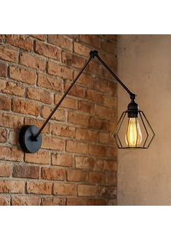 Czarny długi kinkiet loftowy z regulowanym ramieniem BALUMI LOFT ze sklepu Lysne w kategorii Lampy ścienne - zdjęcie 187532919