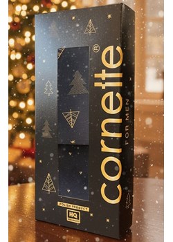 2-pack świąteczne bokserki i skarpetki męskie Night 914/03, Kolor granatowy-wzór, Rozmiar 2XL, Cornette ze sklepu Primodo w kategorii Majtki męskie - zdjęcie 187533405