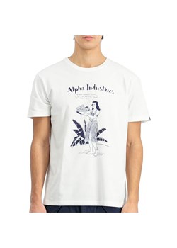 Koszulka męska Alpha Industries Hawaii 15652509 - biała ze sklepu streetstyle24.pl w kategorii T-shirty męskie - zdjęcie 187533789