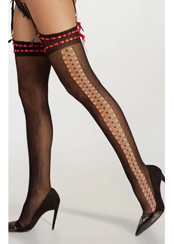 Czarne pończochy do paska Loliwia, Kolor czarny, Rozmiar S/L, LivCo Corsetti Fashion ze sklepu Intymna w kategorii Pończochy - zdjęcie 187533846