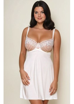 Koszula nocna damska z miseczkami plus size 2272, Kolor ecru, Rozmiar 75I, Lupoline ze sklepu Intymna w kategorii Koszule nocne - zdjęcie 187533859