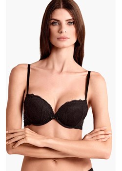 Biustonosz super push-up czarny 032L Duble Pizzo, Kolor czarny, Rozmiar 65B, Lormar ze sklepu Intymna w kategorii Biustonosze - zdjęcie 187533967