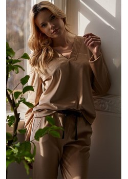 Mefemi welurowa piżama damska piaskowa Vanessa, Kolor piaskowy, Rozmiar S, Mefemi ze sklepu Intymna w kategorii Piżamy damskie - zdjęcie 187534006