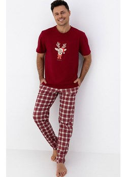 Sensis świąteczna piżama męska Jack, Kolor bordowy-wzór, Rozmiar M, SENSIS ze sklepu Intymna w kategorii Piżamy męskie - zdjęcie 187534037