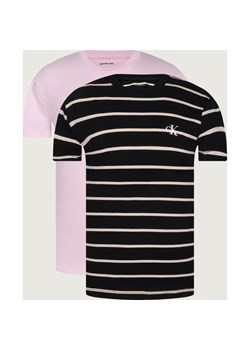 Calvin Klein Jeans T-shirt 2-pack | Slim Fit ze sklepu Gomez Fashion Store w kategorii Bluzki dziewczęce - zdjęcie 187534967