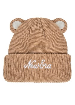 New Era Czapka Teddy Bear Ears Cuff Knit Beanie 60580864 Brązowy ze sklepu MODIVO w kategorii Czapki dziecięce - zdjęcie 187535257