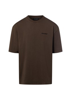 PEGADOR Koszulka męska - Logo Mężczyźni Bawełna czekoladowy jednolity ze sklepu vangraaf w kategorii T-shirty męskie - zdjęcie 187535439