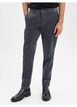 Finshley & Harding Męskie spodnie sztruksowe - Tyler Mężczyźni Bawełna antracytowy jednolity ze sklepu vangraaf w kategorii Spodnie męskie - zdjęcie 187535468