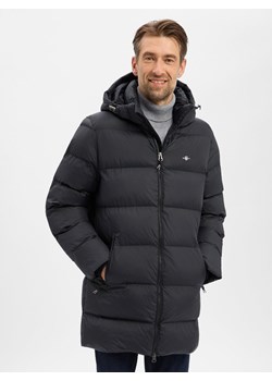 Gant Pikowana kurtka męska Mężczyźni czarny jednolity ze sklepu vangraaf w kategorii Kurtki męskie - zdjęcie 187535478