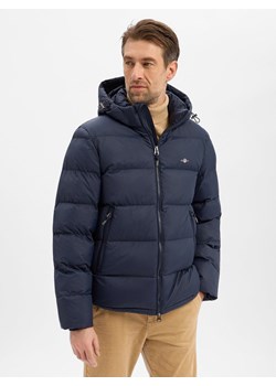 Gant Pikowana kurtka męska Mężczyźni Sztuczne włókno granatowy jednolity ze sklepu vangraaf w kategorii Kurtki męskie - zdjęcie 187535479