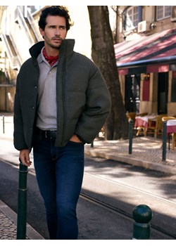 Reserved - Jeansy slim z paskiem - granatowy ze sklepu Reserved w kategorii Jeansy męskie - zdjęcie 187535648