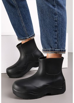 Czarne Kalosze Gumowe Jenifry ze sklepu born2be.pl w kategorii Kalosze damskie - zdjęcie 187536275