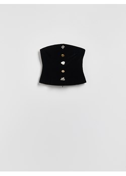 Reserved - Gorsetowy top - czarny ze sklepu Reserved w kategorii Bluzki damskie - zdjęcie 187536387