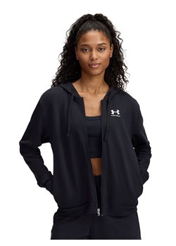Under Armour Bluza &quot;Rival Terry&quot; w kolorze czarnym ze sklepu Limango Polska w kategorii Bluzy damskie - zdjęcie 187537547