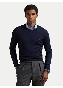 Polo Ralph Lauren Sweter 710946143001 Granatowy Slim Fit ze sklepu MODIVO w kategorii Swetry męskie - zdjęcie 187537976
