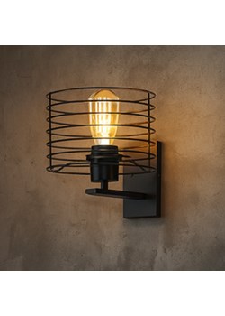 Czarny kinkiet do sypialni w stylu industrialnym AROLA LOFT ze sklepu Lysne w kategorii Lampy ścienne - zdjęcie 187538188