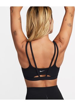 Damski stanik sportowy z wkładkami zapewniający lekkie wsparcie Nike Zenvy Strappy - Czerń ze sklepu Nike poland w kategorii Biustonosze - zdjęcie 187538267