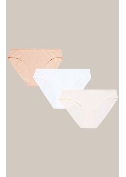 Esotiq 3-pack figi damskie Sol-Sol 42270-K001, Kolor beżowo-biały, Rozmiar M, Esotiq ze sklepu Primodo w kategorii Majtki damskie - zdjęcie 187538437