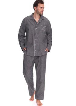 Rozpinana piżama męska 2533 Zeus, Kolor szary, Rozmiar XXL, L&amp;L ze sklepu Primodo w kategorii Piżamy męskie - zdjęcie 187538488