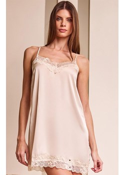 Satynowa koszula nocna ecru 1817 Saten, Kolor ecru, Rozmiar S, Lormar ze sklepu Primodo w kategorii Koszule nocne - zdjęcie 187538505