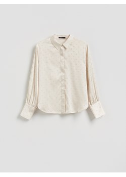 Reserved - Koszula ze strasem - złamana biel ze sklepu Reserved w kategorii Koszule damskie - zdjęcie 187538687