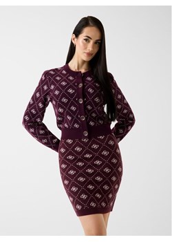 Guess Kardigan 167535 Bordowy Classic Fit ze sklepu MODIVO w kategorii Swetry damskie - zdjęcie 187538808