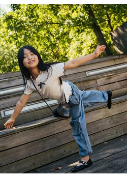 Reserved - Baleriny z imitacji skóry - czarny ze sklepu Reserved w kategorii Balerinki dziecięce - zdjęcie 187539029