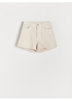 Reserved - Denimowe szorty - złamana biel ze sklepu Reserved w kategorii Szorty - zdjęcie 187539049