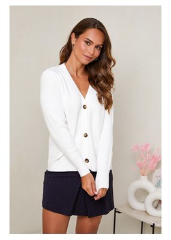 Soft Cashmere Kardigan w kolorze białym ze sklepu Limango Polska w kategorii Swetry damskie - zdjęcie 187539399