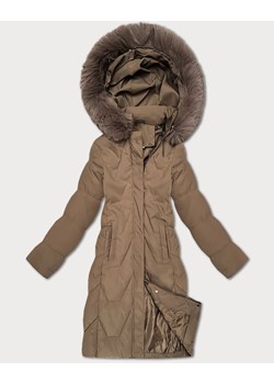 Damska kurtka zimowa z kapturem J Style camel (16M9201-84) ze sklepu goodlookin.pl w kategorii Kurtki damskie - zdjęcie 187539535