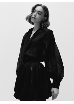 Reserved - Transparentna koszula - czarny ze sklepu Reserved w kategorii Koszule damskie - zdjęcie 187539995