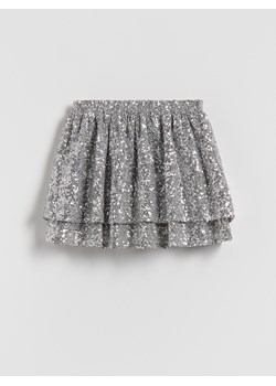 Reserved - Spódnico-szorty z cekinami - srebrny ze sklepu Reserved w kategorii Spódnice dziewczęce - zdjęcie 187540005