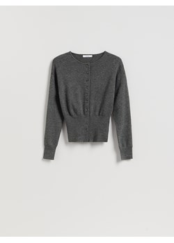 Reserved - Kardigan z domieszką wełny - szary ze sklepu Reserved w kategorii Swetry damskie - zdjęcie 187540019