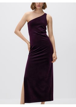 Reserved - Sukienka na jedno ramię - ciemnofioletowy ze sklepu Reserved w kategorii Sukienki - zdjęcie 187540128