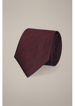 Krawat Bordowy Wzór w Kwiaty ze sklepu Lancerto S.A. w kategorii Krawaty - zdjęcie 187541039